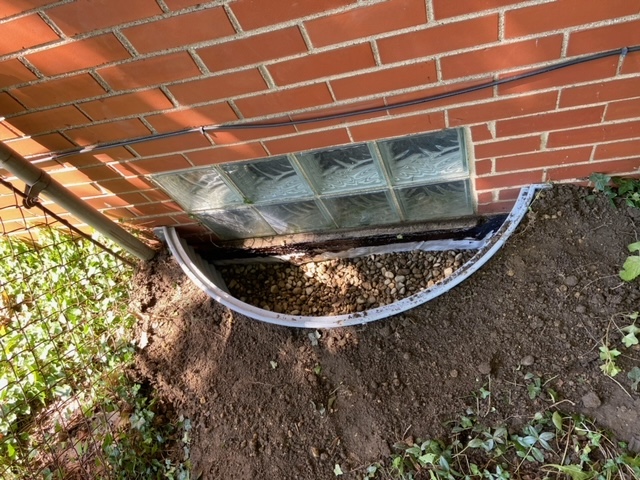 Window Well Repair on a house