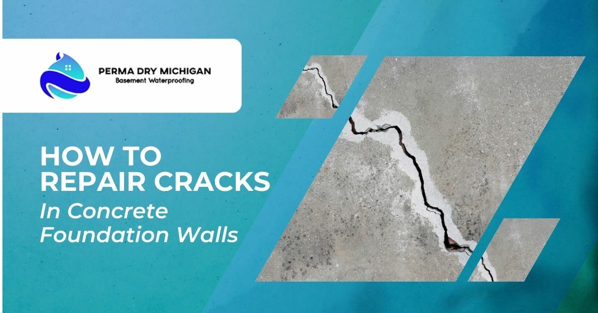 Foundation Crack in a Basement Wall | How To Repair Cracks in Concrete Foundation Walls | Perma Dry Michigan