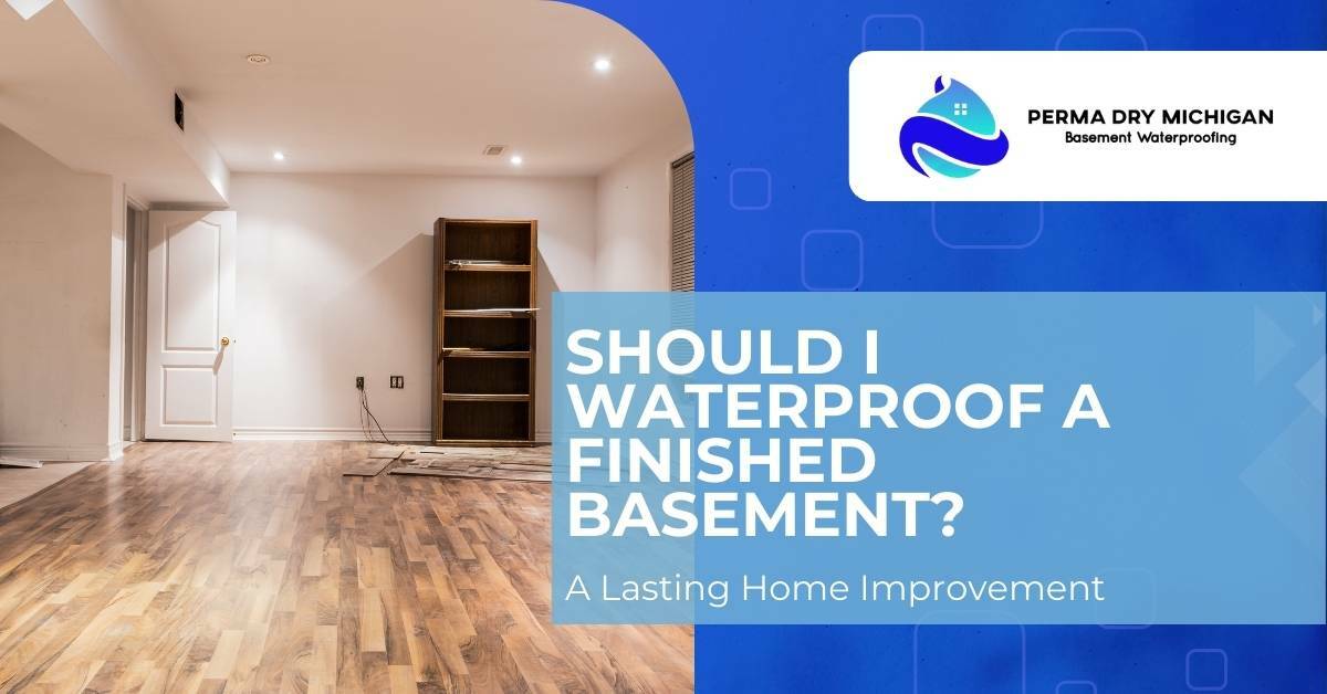 A Finished Basement Being Completed | Should I Waterproof A Finished Basement | A Lasting Home Improvement | Perma Dry Michigan