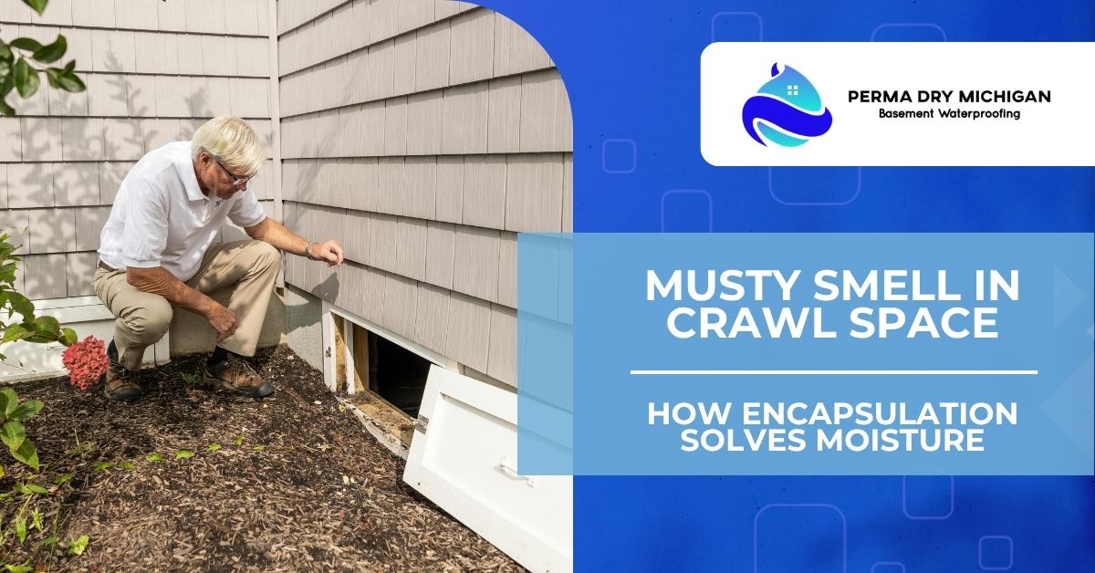 Musty Smell in Crawl Space | How Encapsulation Solves Moisture